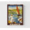 Idée de décoration rétro agence de voyage française, affiche classique française, idée de cadeau de petite amie française, impression de meilleur ami appartement en Europe