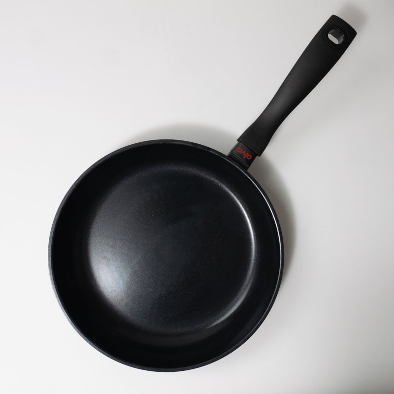 Alva 11" Black Nonstick Cast Aluminum Frying Pan with Ceramic Coating