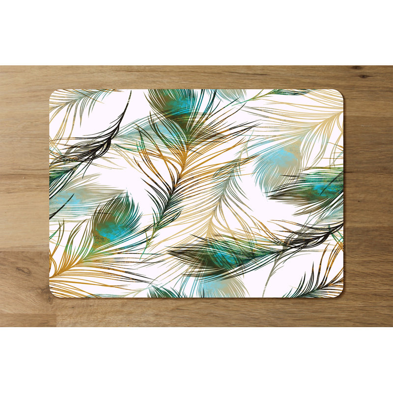Murakami Cork Abstract Rectangle Placemat