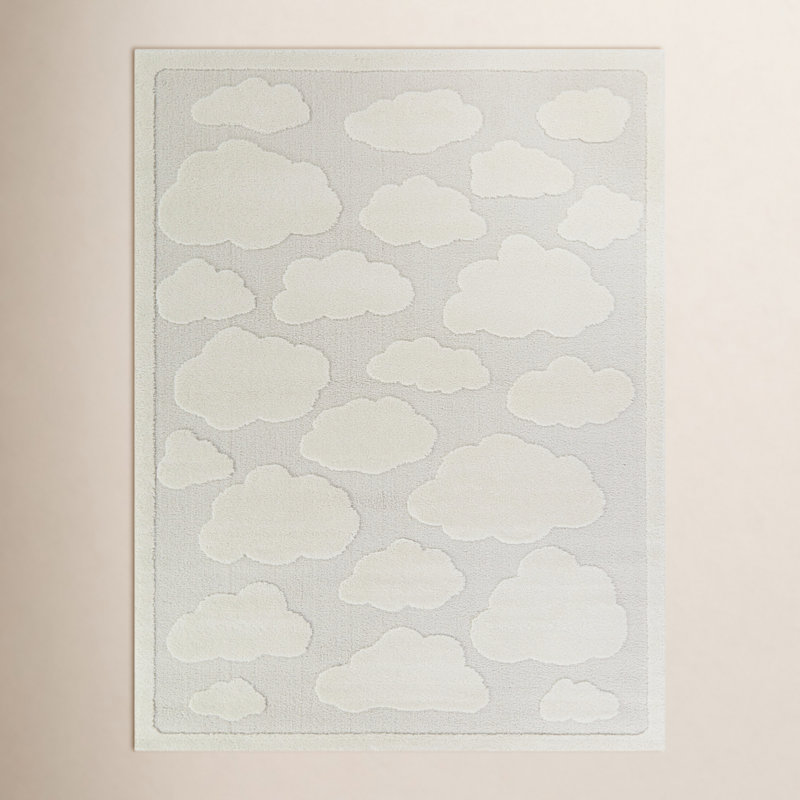 Achilles Cream/Gray Rug, Rectangle 5'3" x 7'