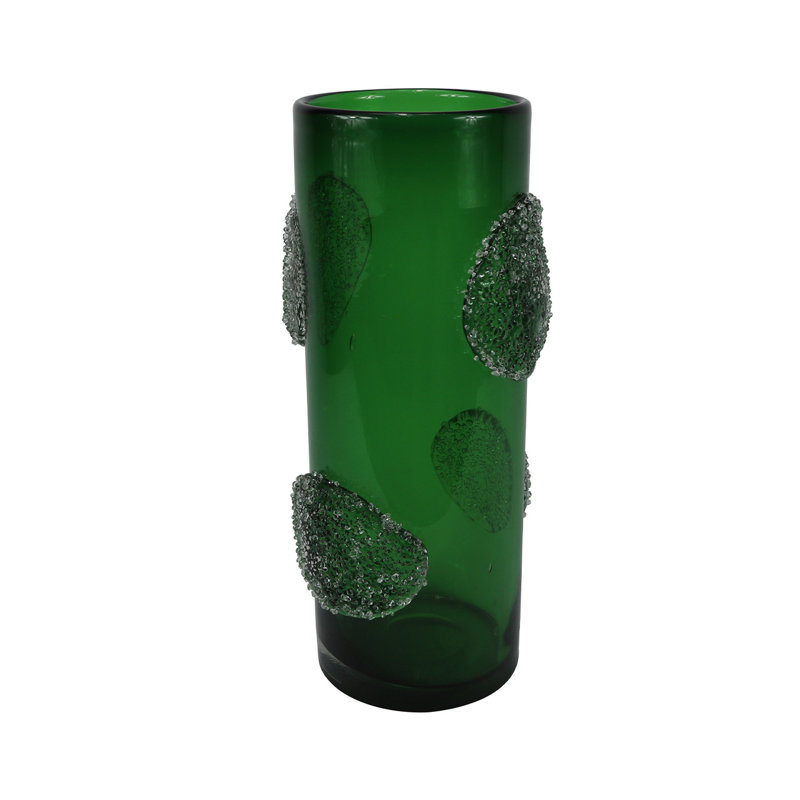 Glass Handmade Vase For Living Room Furniture, Luxury Decoration Handmade Vase, 38.50cm H x 16.50cm W x 16.50cm D