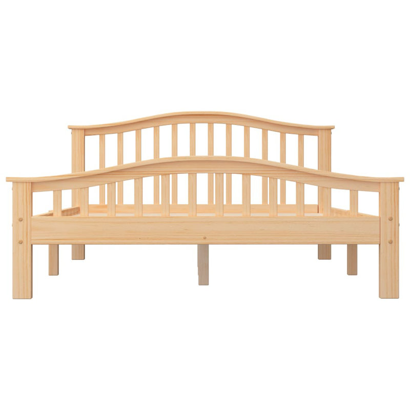 Hooten Solid Wood Bed, Natural, 120 x 200 cm