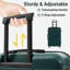 Ensembles de bagages Hardshell 6 pièces avec 2 sacs, valise de transport avec poignée et roues pivotantes doubles verrouillables, bagages légers de 16 po + 20 po + 24 po + 28 po