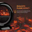 Plastic Electric Tabletop Fireplace with Flame Guard