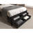 Black Metal Twin Bed Frame With Storage And Charging Function - Enhance Your Bedroom Size Stable Construction Maximize Capacity