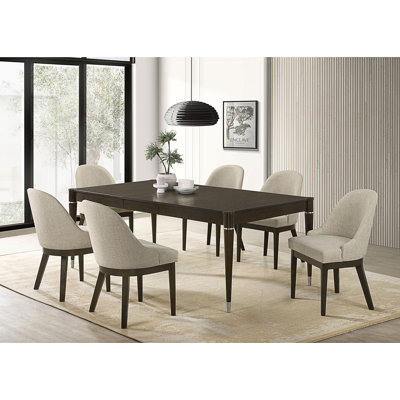 Blakely Ash Brown 7-Piece Rectangular Dining Set