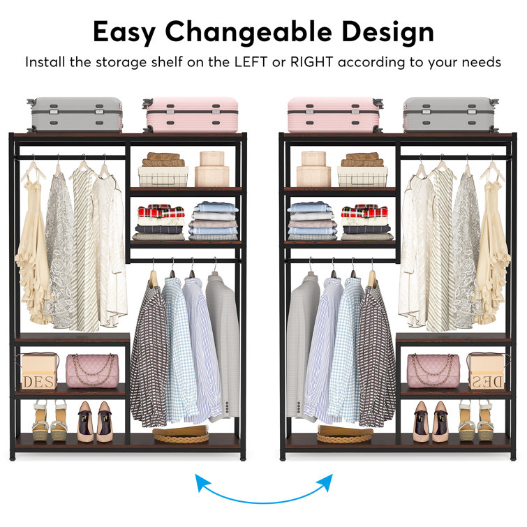 Aubree 47 W Closet System Dotted Line Finish: White