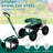 Green Garden Scooter With 360 Degree Swivel Seat & Extendable Handle & Tool Tray