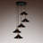Luminaire suspendu cascade 5 lumières Oyens
