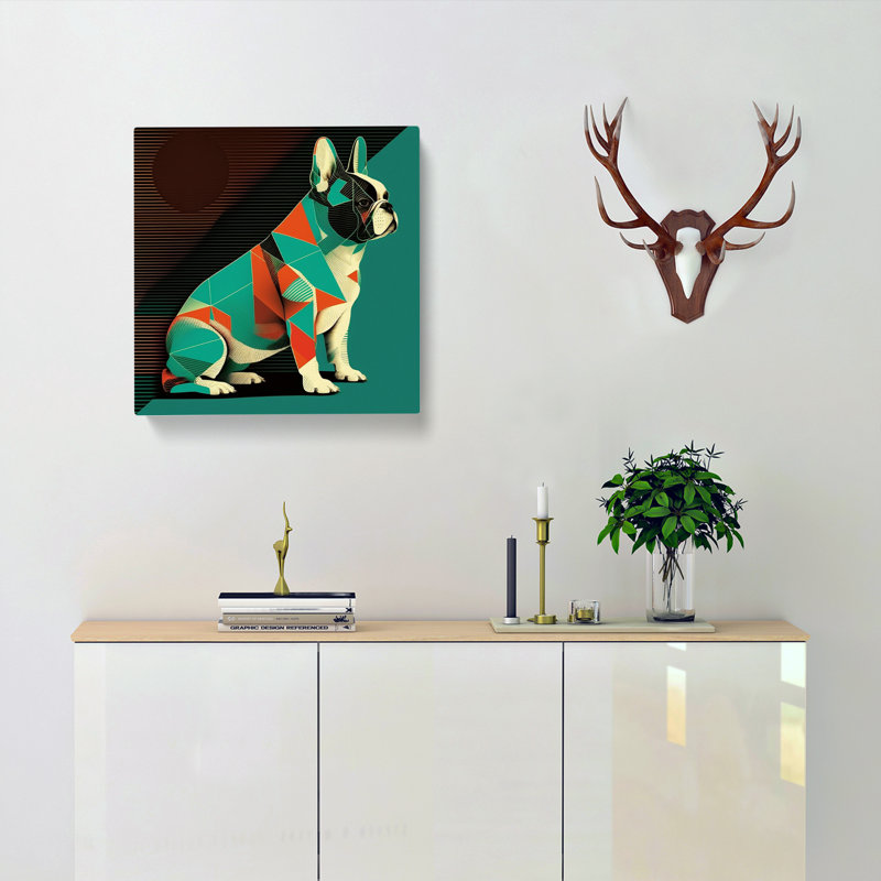 French Bulldog Constructivism - No Frame Print