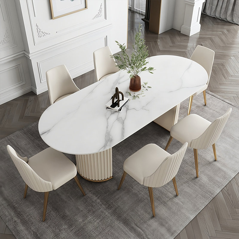Table de salle à manger Modern, H 29,5 po x L 55,1 po x l 31,5 po