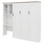 Lit escamotable avec bureau, armoire de rangement multicouche, lit escamotable mural Farmhouse avec lattes en bois-623332503