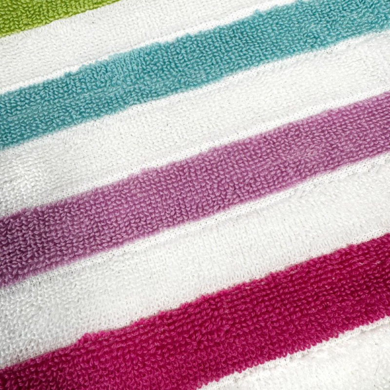 Multicoloured Striped Bath Towels - Pack Of 2