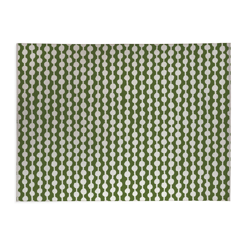 Tapis de cuisine Dot Dot, Rectangle 4pi x 6 pi, Vert olive