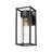 Black Outdoor Wall Light – 13" H Wall Sconce, Exterior Wall Lantern With Seeded Glass, Outdoor Wall Mounted Fixture-1648129578
