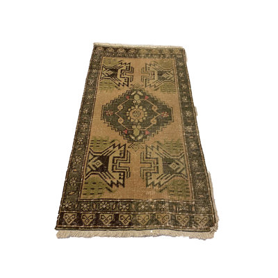 Tapis turc rétro fait à la main 2X3 Anatolian