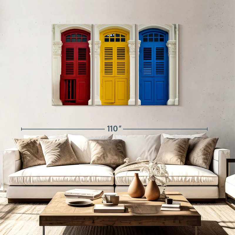 Portes singapouriennes Lilie, H 48 po x l 74 po