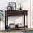 Daisy Series Console Table Traditional Design with Two Drawers and Bottom Shelf-1154262240