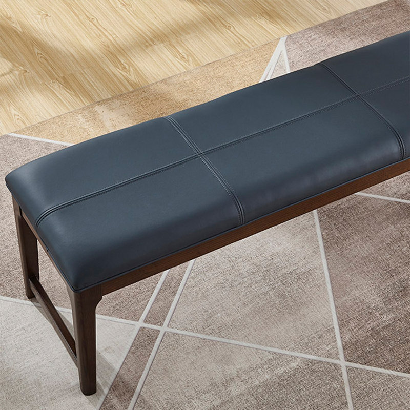 Banc rembourré brun