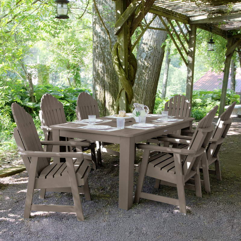 Ensemble repas pour 6 personnes Macias, H 40,5 po x l 84 po L 115 po, Brun bois