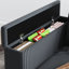 Canapé en L à 6 places avec charge USB et porte-gobelets