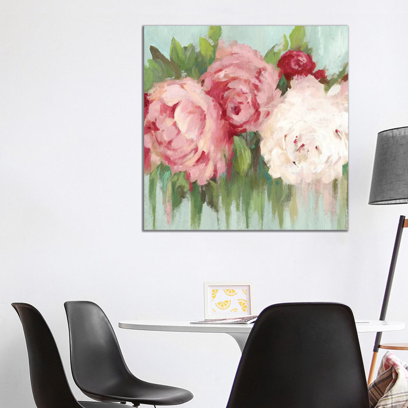 Lovely Peony by Asia Jensen - Wrapped Canvas Painting