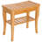 Versatile Bamboo Shower Bench With Underneath Storage And Durable Construction