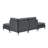 Linen Upholstered Modular Sectional With Metal Legs-201946791