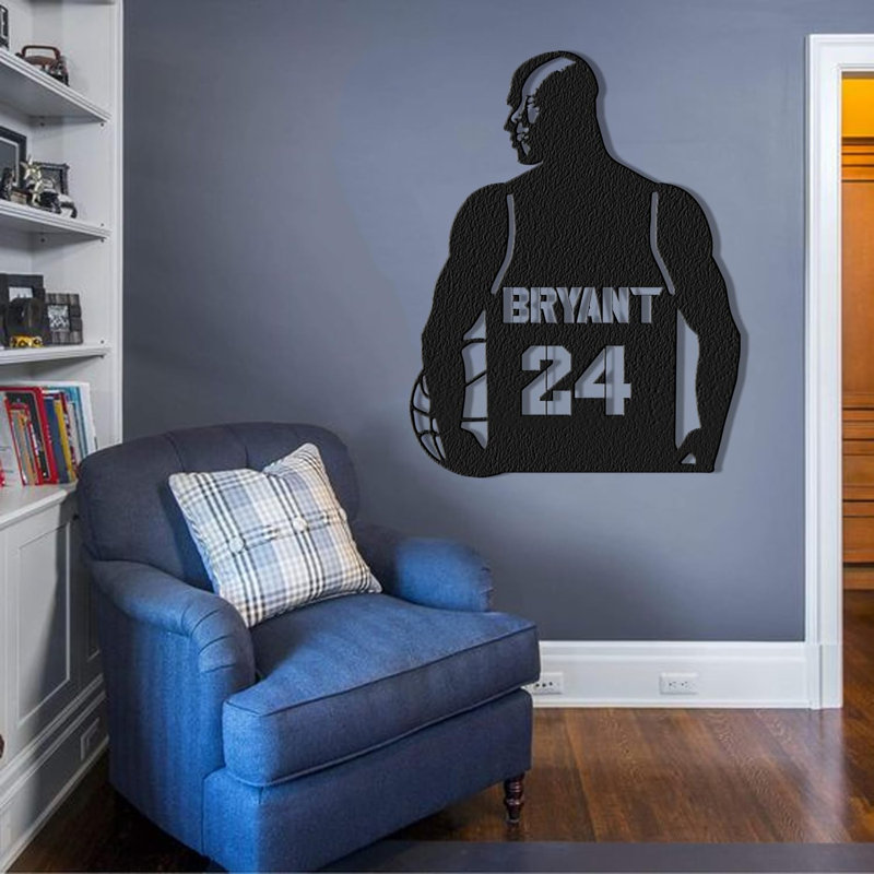 Sports Wall Decor on Metal, 14" H x 14" W x 0.05" D, Yes