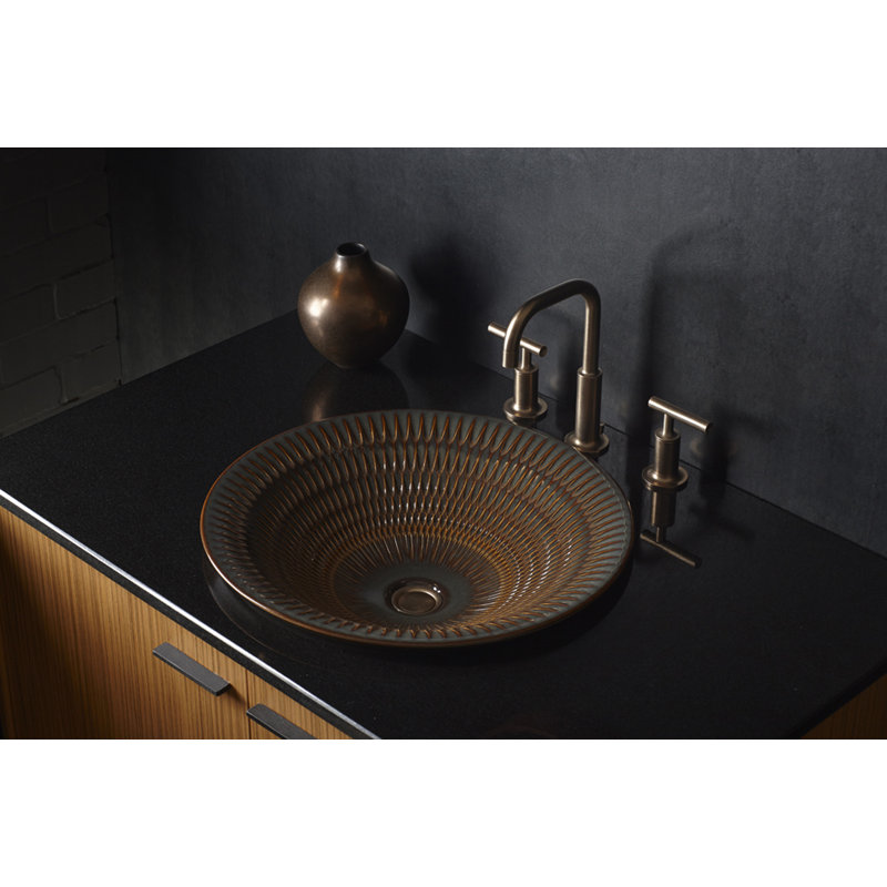 Kohler Derring® Carillon , Artist Editions Round Carillon Wading Pool Bathroom Sink, Bourbon Rutile