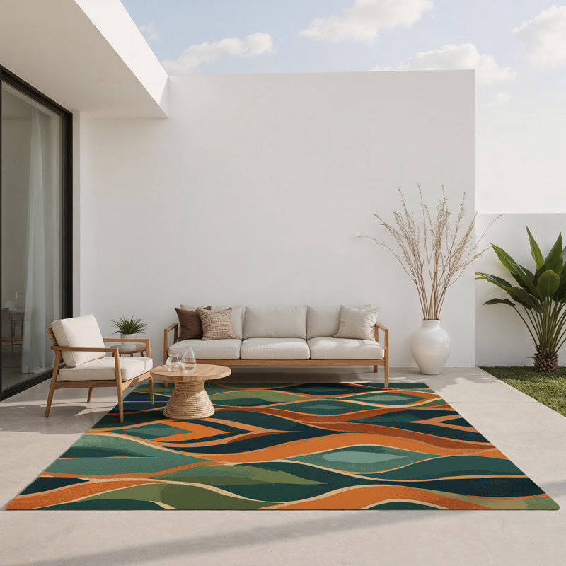 Tapis intérieur et extérieur Forest Prime, Rectangle 1 pi 6 po x 2 pi 6 po