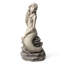 Statue de jardin en sirène à finition de béton H 20 po Vilena