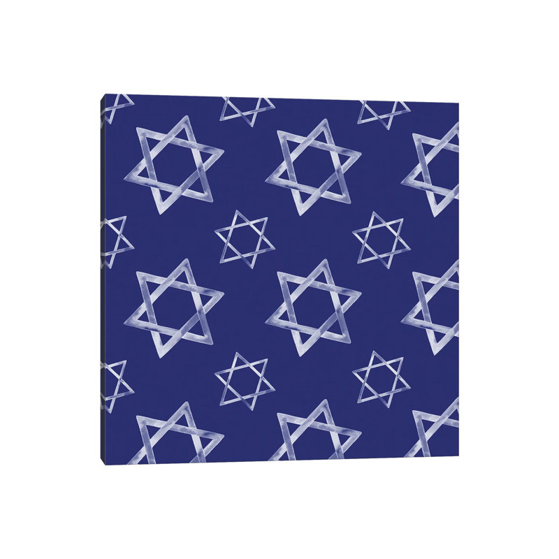 «Boho Hanukkah Collection H» par Grace Popp - reproduction imprimée, Toile tendue, Pas de tapis
