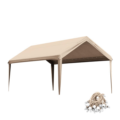 Housse de remplacement pour auvent 10 x 20 pi, abri d'auto seulement (cadre non inclus)