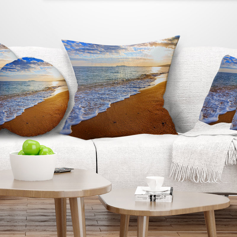 Coussin lombaire de plage sydney early, Square 16" x 16"