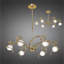 Dali 6 - Light Polished Brass Cluster Pendant
