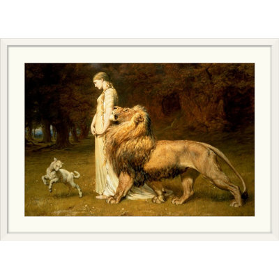 Briton Riviere " Una And The Lion, From Spenser " by Briton Riviere