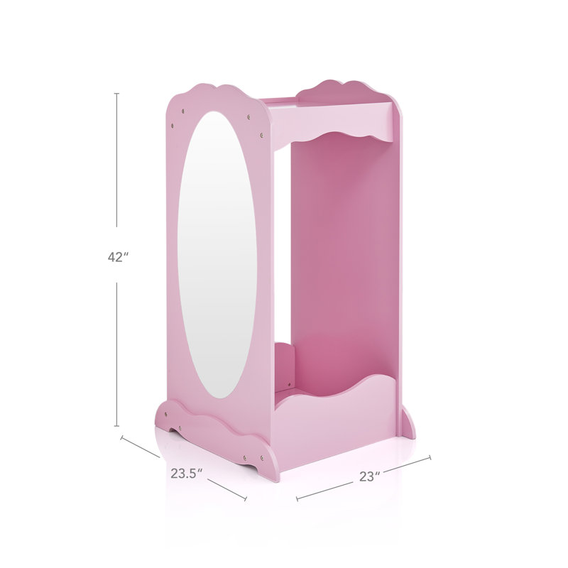 Casier pour enfant avec miroir Guidecraft, Rose