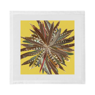 Cotton Blend Animal Print Square Napkin