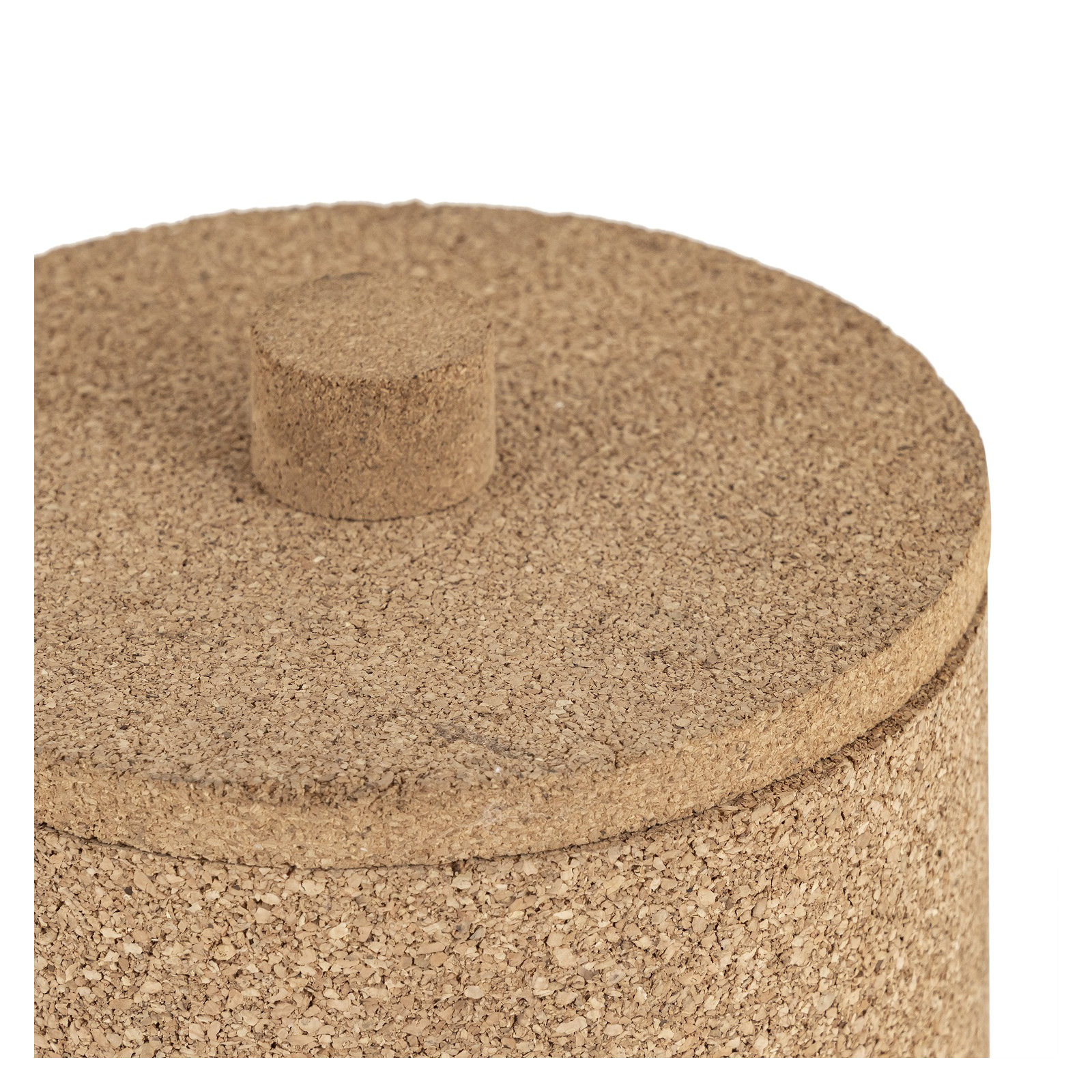 Round Cork Box Lg, 6.25" H x 6.25" W x 6.25" D