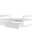 Lit plateforme simple blanc avec options de tiroirs - utilisation polyvalente 2 tiroirs fonctionnels et élégants