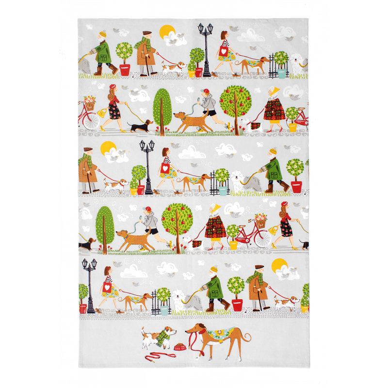 Walkies Cotton Tea Towel Kitchen Towel
