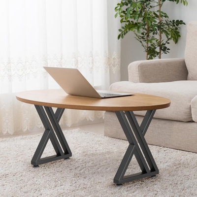 Pieds de table basse en métal 16 po, H 40 cm x l 30 cm, ensemble de 2 (type Y 16 po)