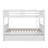 Full Over Full Rubber Wood Bunk Bed With Pull-Out Trundle, Convertible To Two Independent Beds-549930973