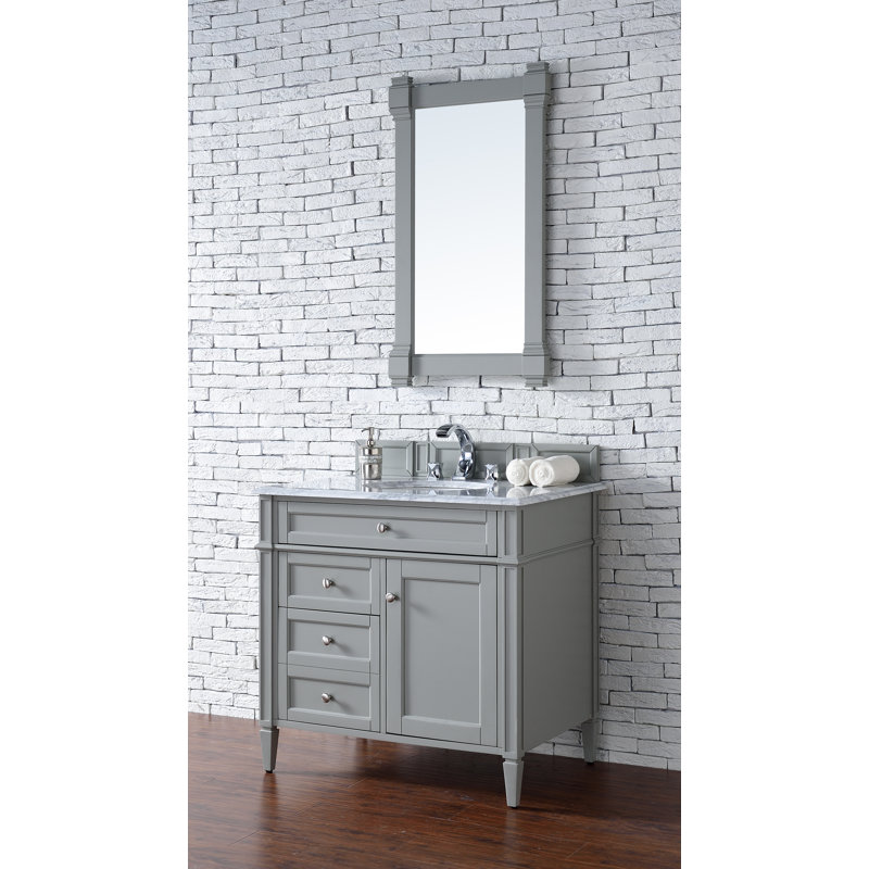 Brittany 36'' W Single Bathroom Vanity Base, Urban Grey