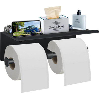 Porte-papier hygiénique avec tablette murale