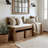 Modern Upholstered Entryway Bench With Solid Wood Frame