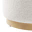Tilden 16" Round Sherpa Upholstered Ottoman-96356076