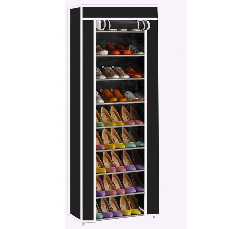 Rangement à chaussures 30 paires, Noir