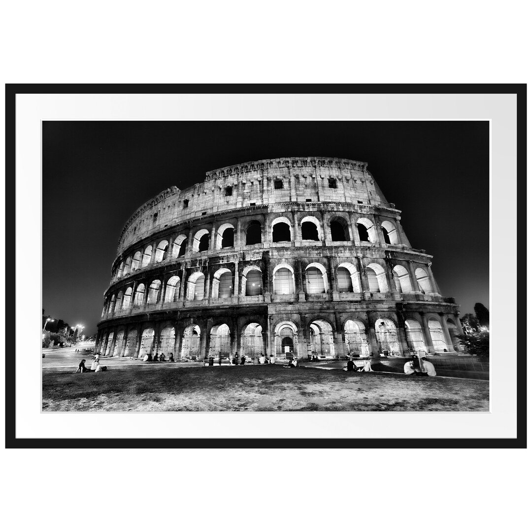 Gerahmtes Poster Colosseum in Rom Italien Italien